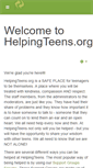 Mobile Screenshot of helpingteens.org