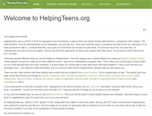 Tablet Screenshot of helpingteens.org
